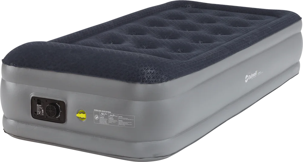 Outwell Superior Single W/ Built-In Pump Navy Night & Grey v:4307399 Outwell Superior Single W/ Built-In Pump Navy Night & Grey v:4307399