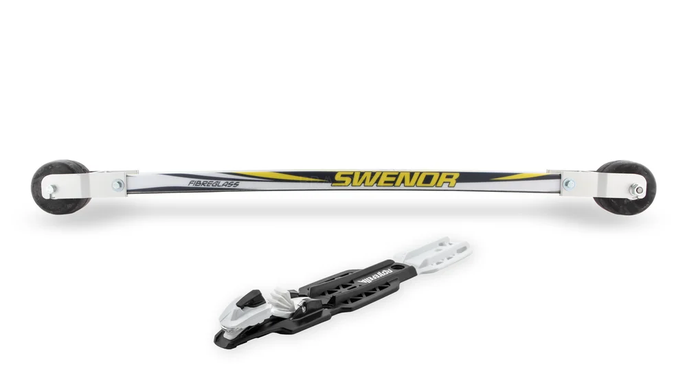 Swenor Fibreglass RM3 rulleski m/Rottefella bindinger v:3934119 Swenor Fibreglass RM3 rulleski m/Rottefella bindinger v:3934119