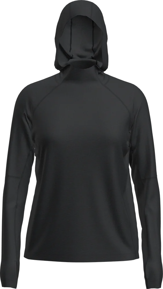 Icebreaker Women 150 Merinofine™ Ace Ls Hoodie Upf Black v:6439352 Icebreaker Women 150 Merinofine™ Ace Ls Hoodie Upf Black v:6439352
