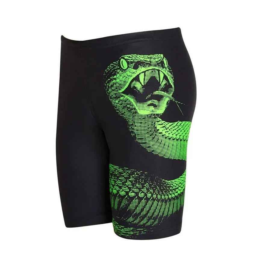 Zoggs Cobra Mid Jammer Jr. Svømmeshorts Sort/Grønn, Str. 116 v:2165690