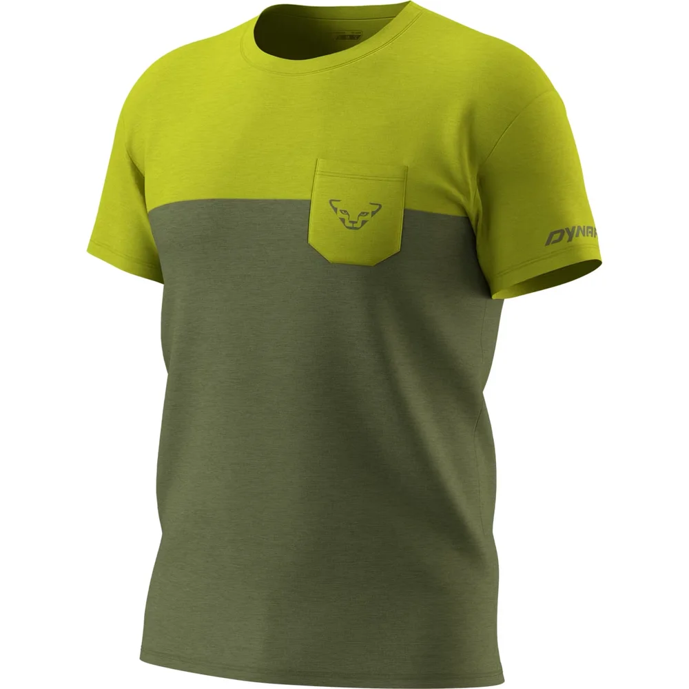Dynafit Transalper Pocket S/S Tee M Golden Lime/5a40 v:2061860