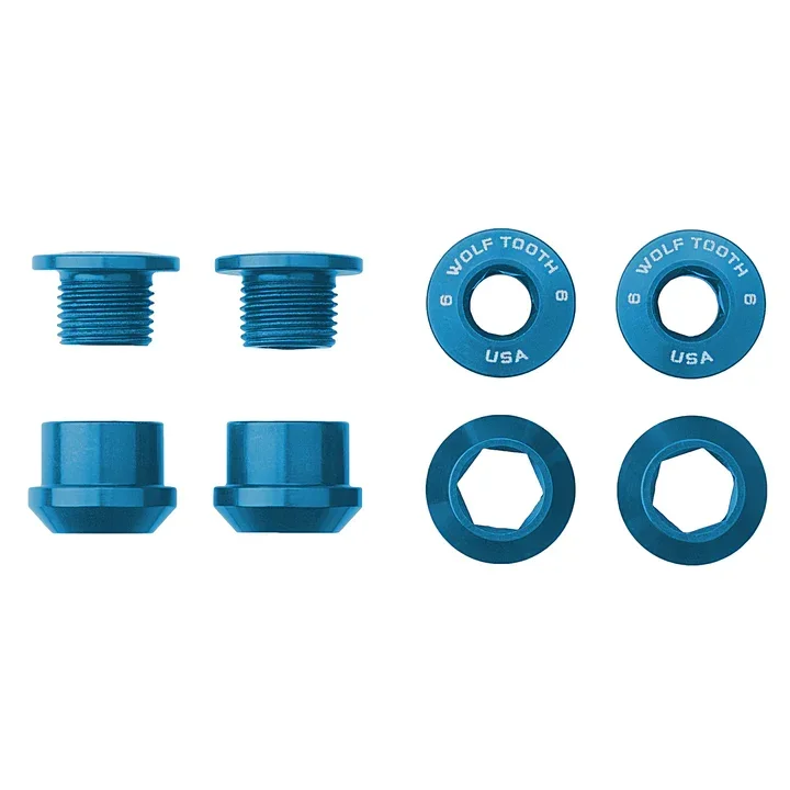 Wolf Tooth Chainring Bolts, 6mm, 4pk v:3150798