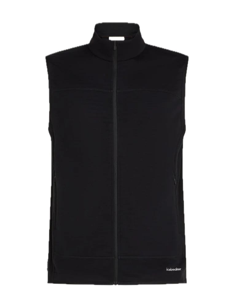 Icebreaker Men Merino Blend 300 Realfleece™ Descender Vest Black v:5380398
