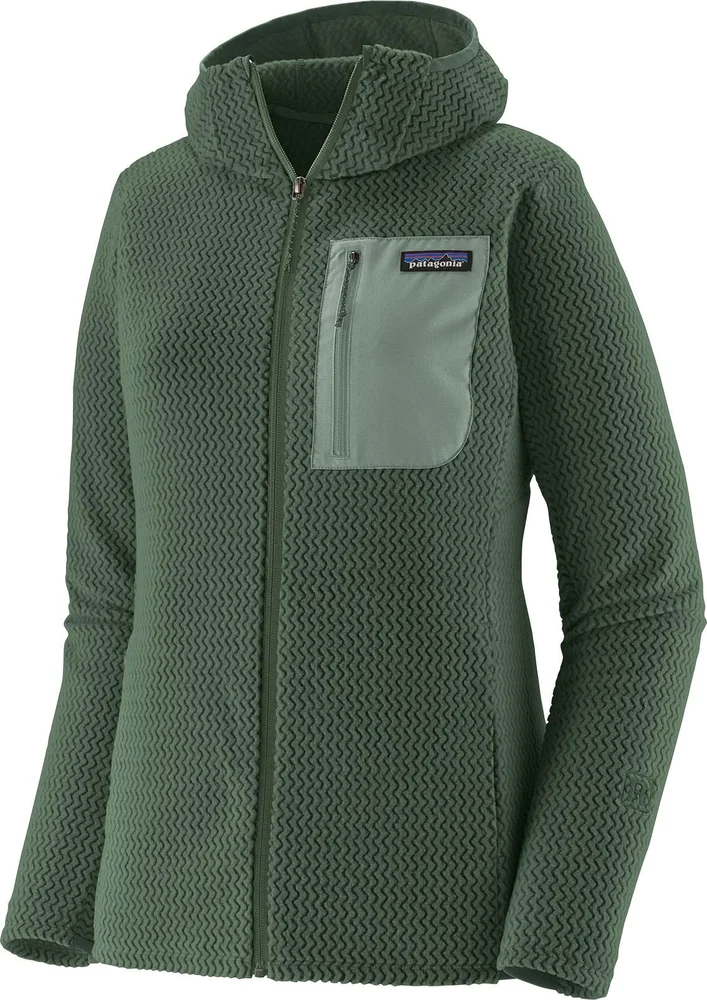 Patagonia Women’s R1 Air Fleece Full-Zip Hoody Canopy Green v:7735823 Patagonia Women’s R1 Air Fleece Full-Zip Hoody Canopy Green v:7735823