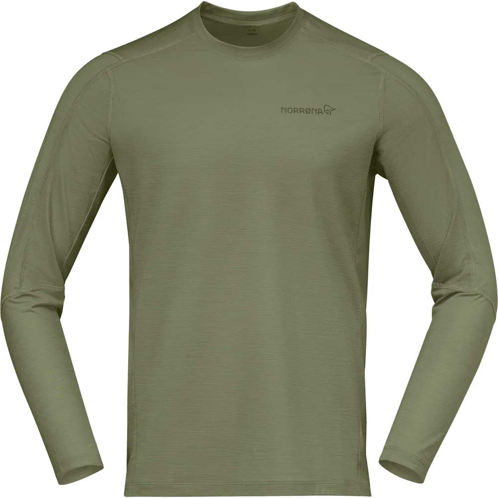 Norrøna Men's Falketind EqualiserUll Long Sleeve Deep Lichen Green v:7964262