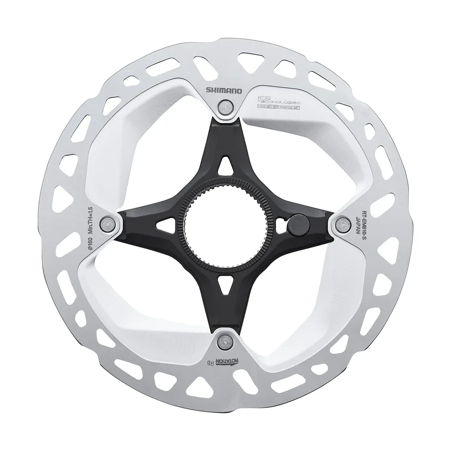 Shimano RT-EM810 Ice-Tech Bremseskive 160 mm, Centerlock, For QR v:3359509 Shimano RT-EM810 Ice-Tech Bremseskive 160 mm, Centerlock, For QR v:3359509