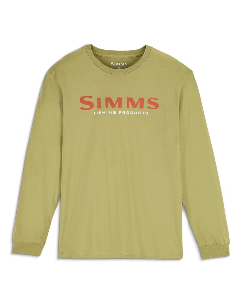Simms Simms Logo Shirt Ls Tent Green v:5878896 Simms Simms Logo Shirt Ls Tent Green v:5878896